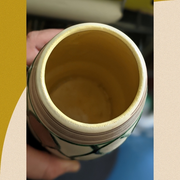 Mid Century Modern West Germany Collectable Pottery Color Block Vase "Mondrian" - Picture 5 of 5